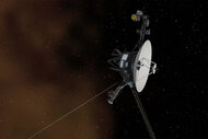 Voyager 1 entering interstellar space