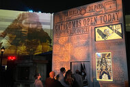 The entrance to Paris at Halloween Horror Nights at Universal Studios Hollywood