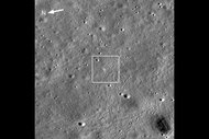 ISRO's Vikram lunar lander on the moon.