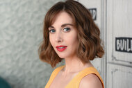Close up of Alison Brie