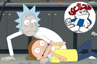 Rick and Morty Hawaiian Punch inset header
