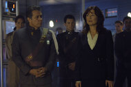 Battlestar Galactica Edward James Olmos and Mary McDonnell