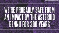 We're Probably Safe from an Impact by the Asteroid Bennu for Another 300 Years