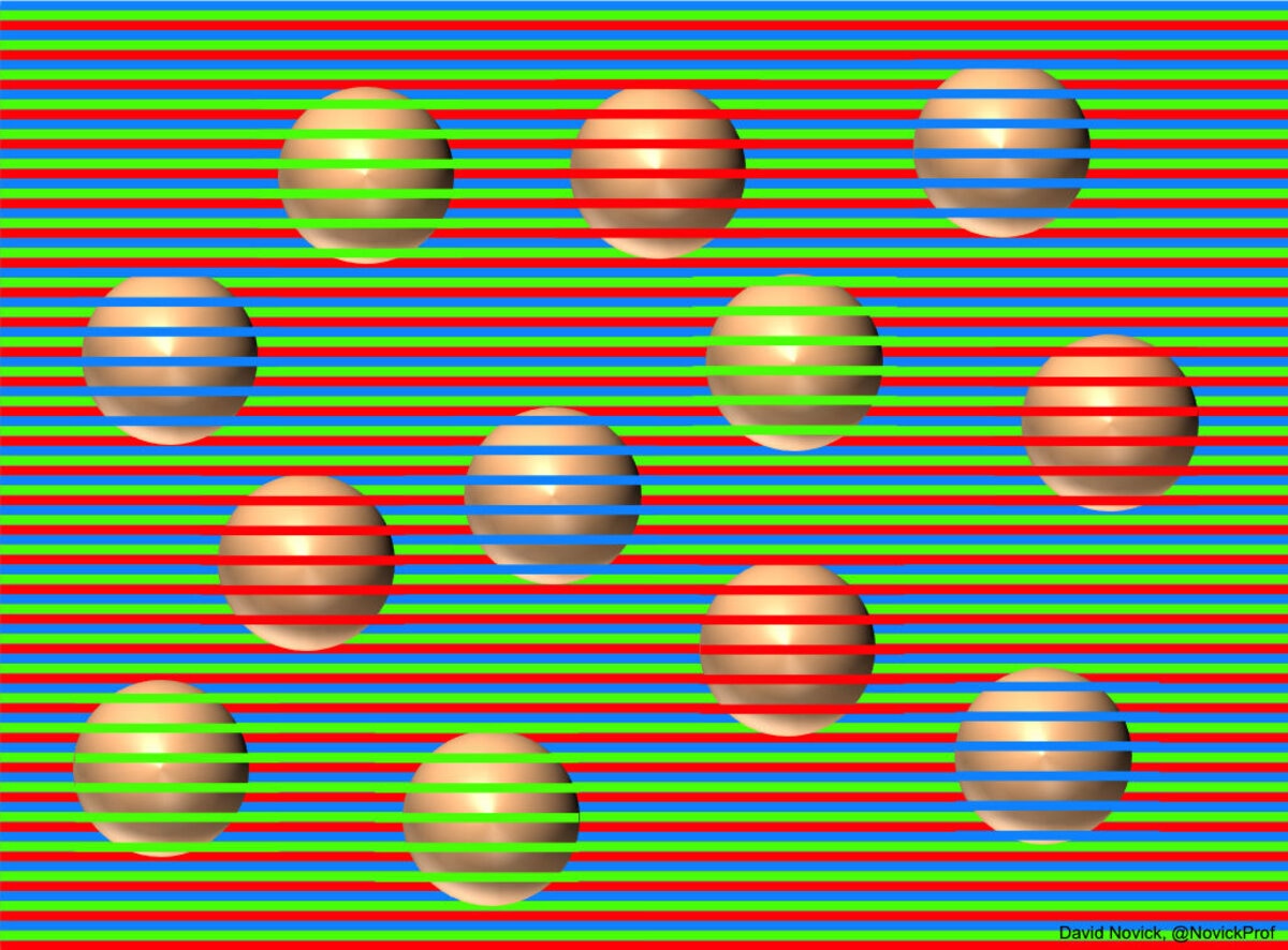 optical illusion colour may differ one way arrows show here yellow/orange 