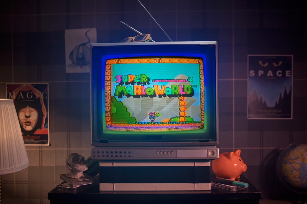 HD wallpaper: vintage, video games, retro games, Super Mario Bros., multi  colored