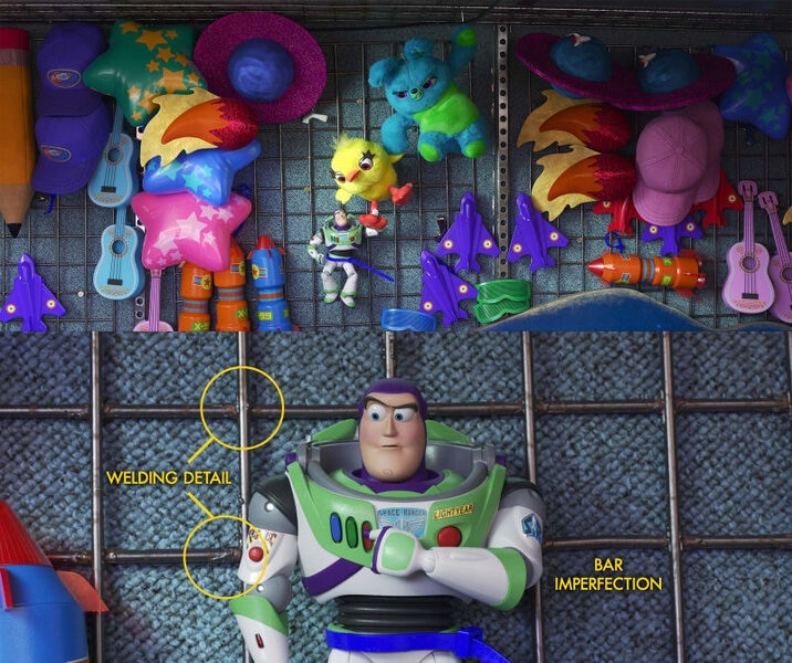 Buzz welding details Toy Story 4