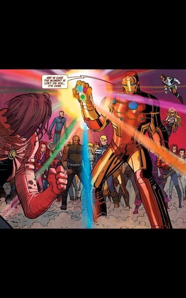 Iron Man and Infinity Gauntlet