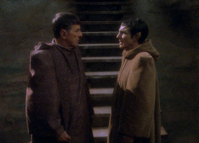 Star Trek The Next Generation: Season 5, Episodes 7 and 8, "Unification Parts 1 and 2"