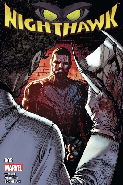 The cover to Nighthawk #5 by Martin Morazzo