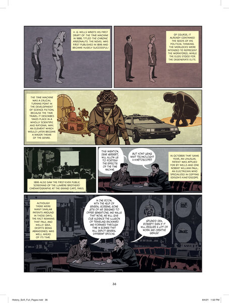 History Of Science Fiction Pg 36 Wells Press Comic Interior
