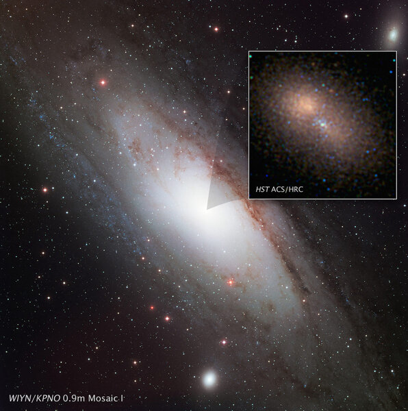 Andromeda galaxy's "double" nucleus