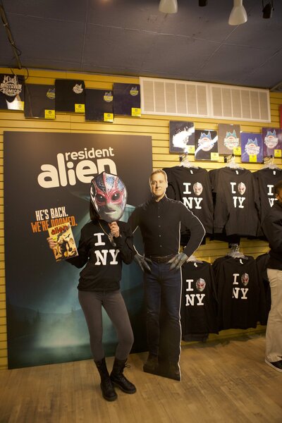 Resident Alien Midtown Comics event