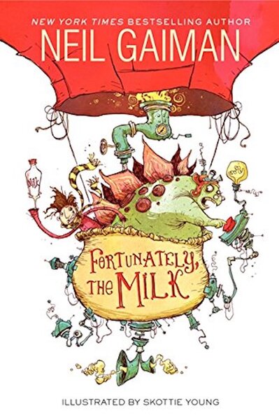 Fortunately, the Milk Neil Gaiman Book Cover Amazon