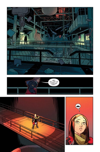 A preview page of Image Comic's Radiant Red #2