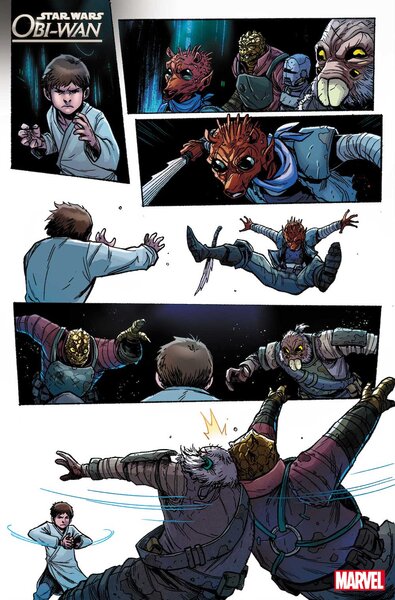 An interior page of the comic Star Wars Obi-Wan #1.