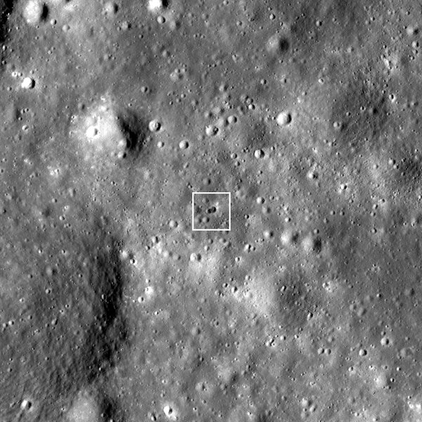 Lunar Rocket Impact Site