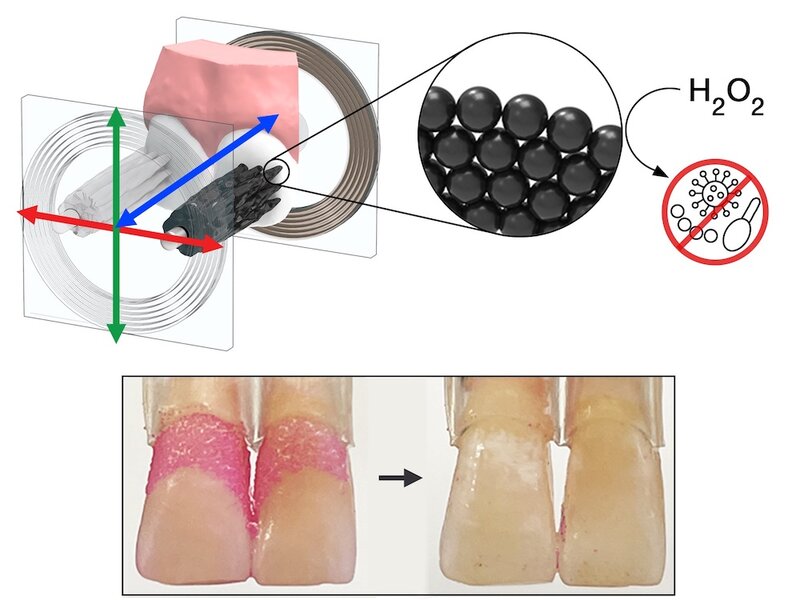 Robotic Microswarm Clean Teeth