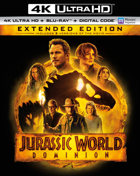 Jurassic World Dominion home release box art UNIVERSAL PRESS