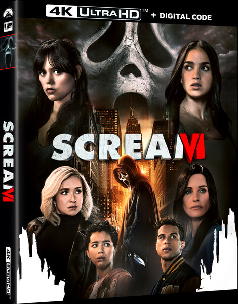 Scream VI home release box art PARAMOUNT PRESS