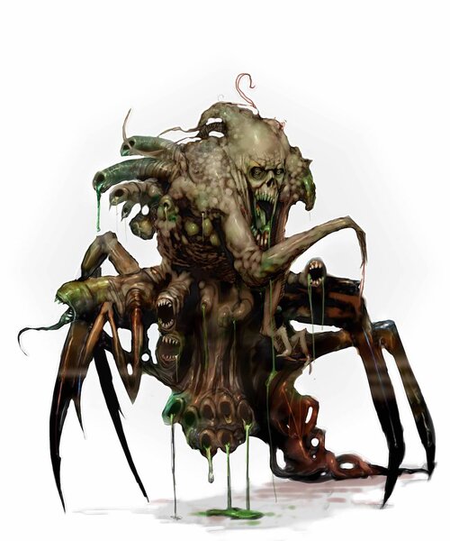Concept art for a Bio Beast character in  The Thing 2 video game