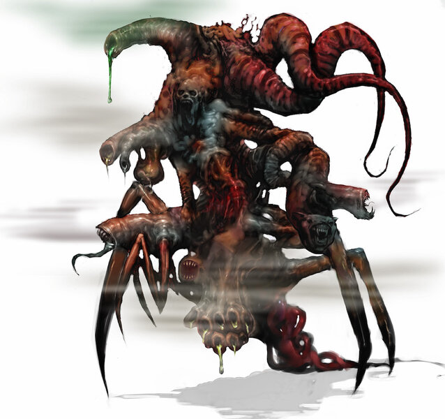 Concept art for a Biospore character in The Thing 2 video game