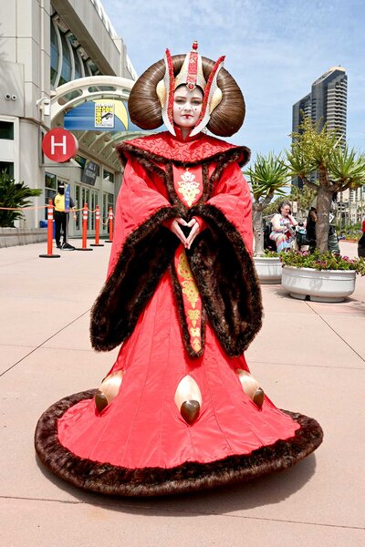 A cosplayer dressed as Princess Amidaka at SDCC 2023 Day 3