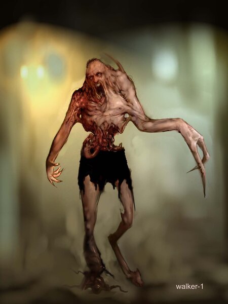 Concept art for a Walker in The Thing 1 video game