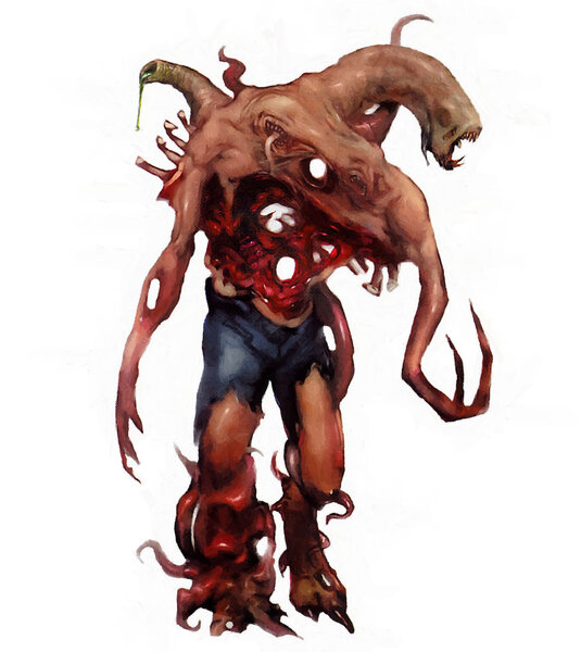 Remastered concept art for a Walker in The Thing 1 video game