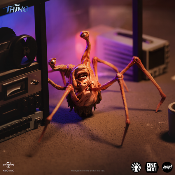 An insect-like monster from The Thing (1982) crawls.