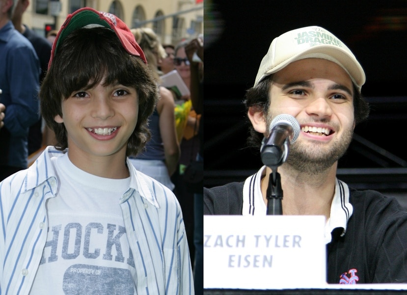 Zach Tyler Eisen kid adult split screen