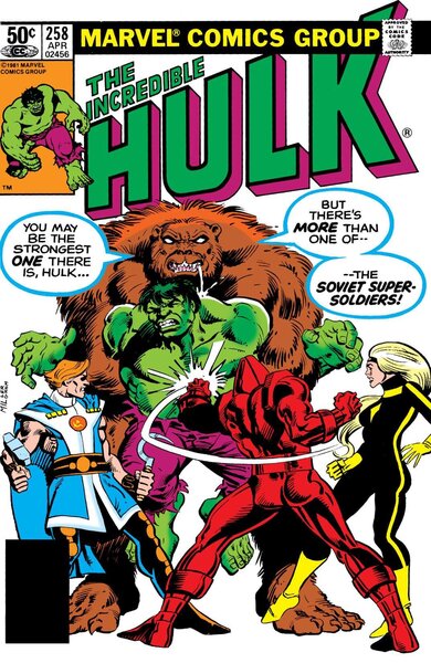 Incredible Hulk #258 Cover