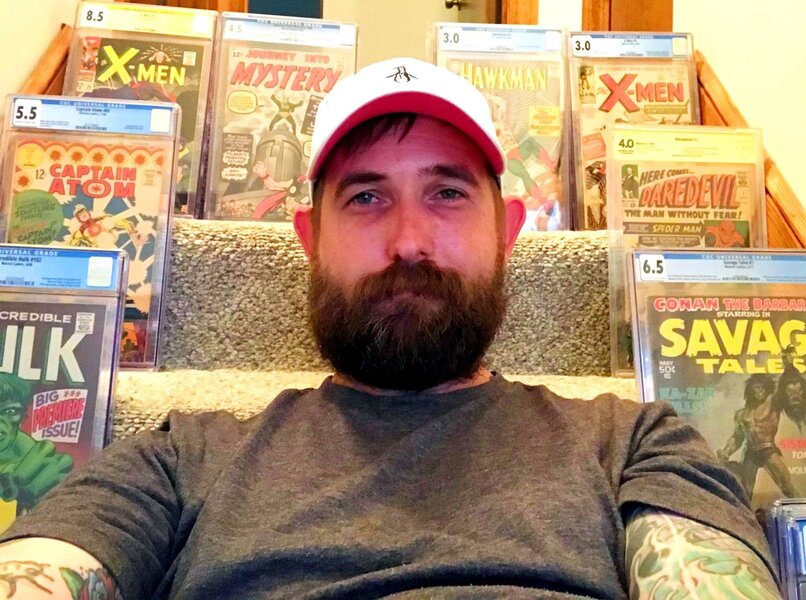 Despite only starting late last year, Patrick 'Dusty' Harris (@salestoastonish) has amassed thousands of followers for his bi-weekly comic auctions.