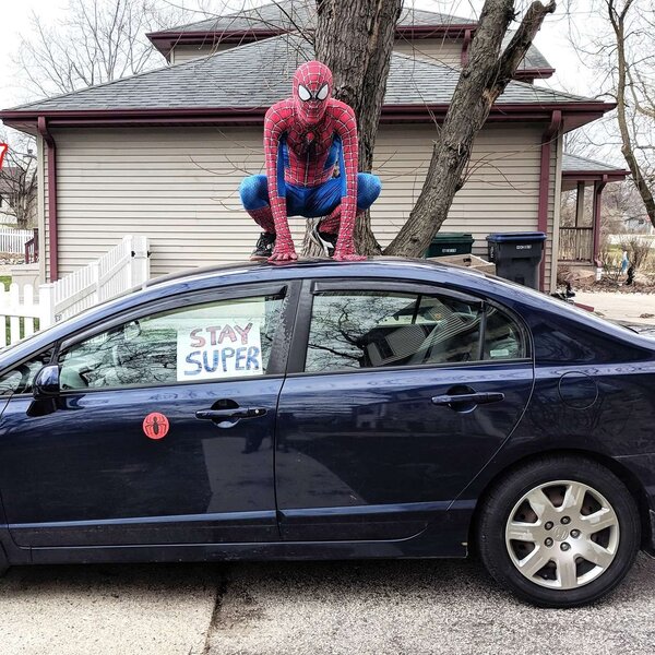 Spidey in a Civic