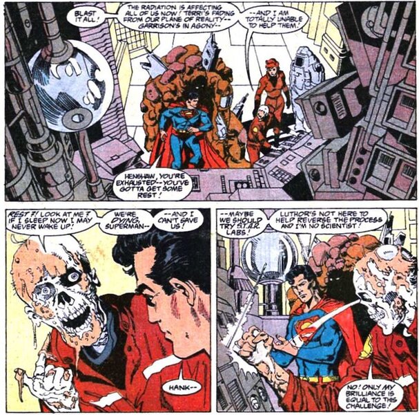 Adventures of Superman #466 (Art and layouts by Dan Jurgens, Finishes by Dick Giordano)