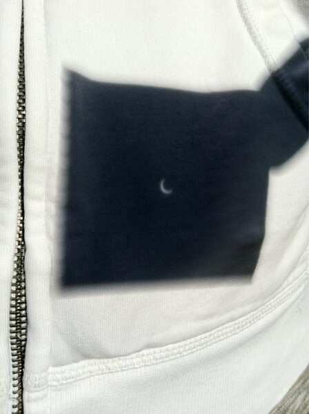 pinhole projection of an eclipse