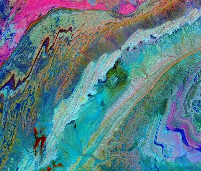 NASA image of Anti-Atlas mountains