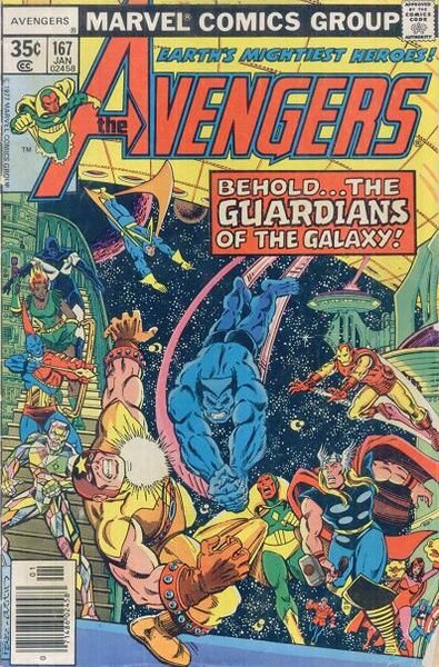 cover to Avengers #167