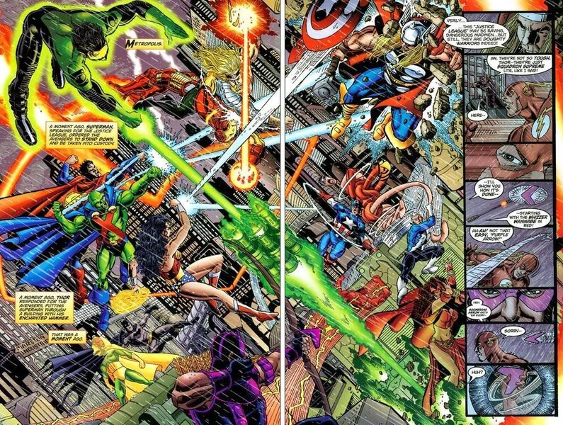 Art from JLA-Avengers crossover