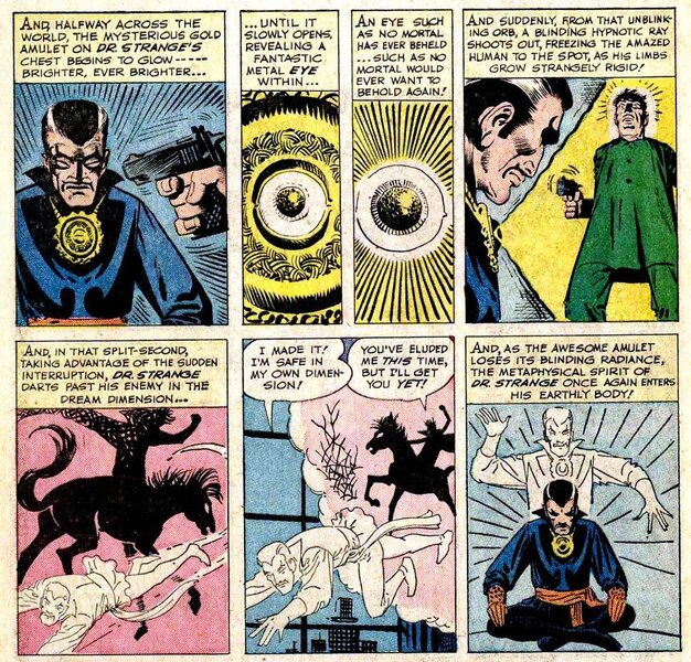 Dr. Strange escapes Nightmare in Strange Tales #110