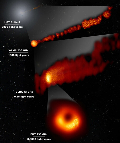 Zooming in on the M87 supermassive black hole