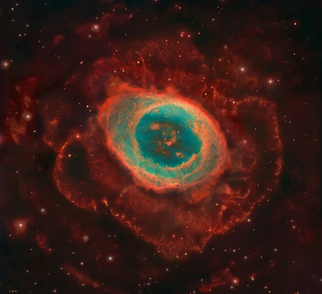The glorious Ring Nebula, one of the finest examples of a dying star in the sky. Credit:&nbsp;NASA, ESA, and C. R. O'Dell (Vanderbilt University) and Robert Gendler