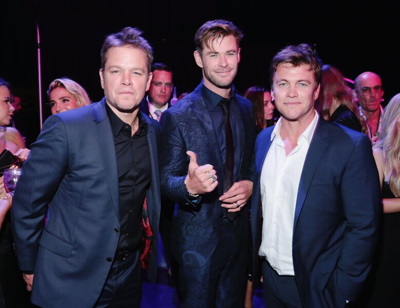 Matt Damon, Chris Hemsworth and Luke Hemsworth