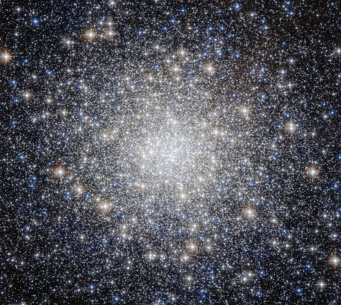 M92, a globular cluster about 27,000 light years from Earth. Credit: ESA/Hubble & NASA Acknowledgement: Gilles Chapdelaine