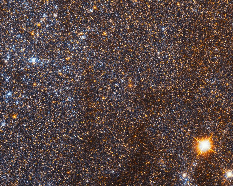 A random spot in the Triangulum Galaxy shows an immense number of stars. Credit: NASA, ESA, and M. Durbin, J. Dalcanton, and B.F. Williams (University of Washington)