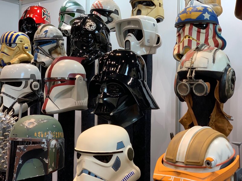 Helmets at Rancho Obi-Wan, Star Wars Celebration