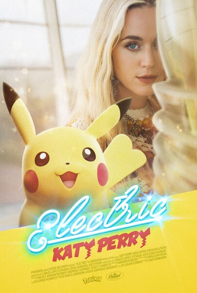 Katy Perry Pokemon music video poster