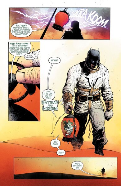Last Knight on Earth #1 - Writer: Scott Snyder, Pencils: Greg Capullo, Inks: Jonathan Glapion, Colors: FCO Plasencia [Credit: DC Comics]