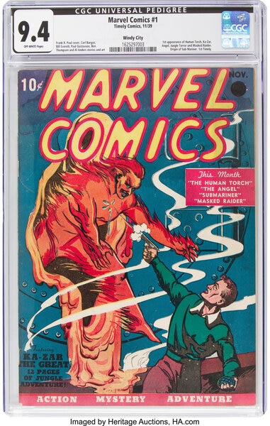 Marvel Comics #1 auction