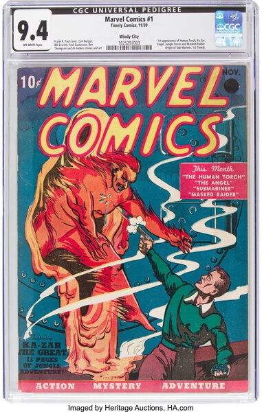 Marvel Comics #1 auction