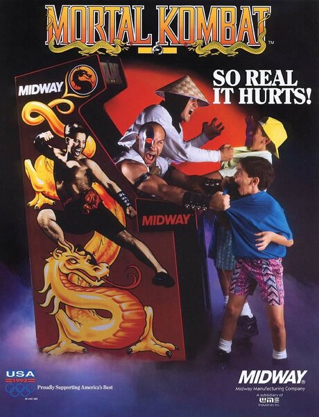 Midway flyer for Mortal Kombat